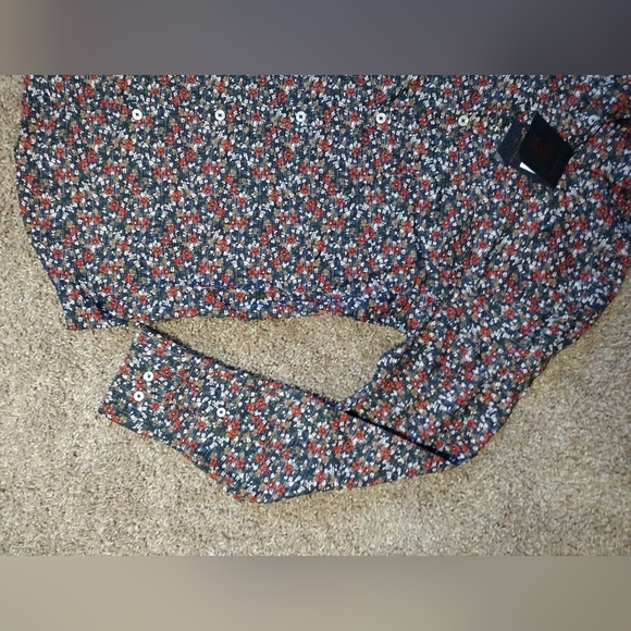 Good Man Brand Floral Long Sleeve Button Down Shirt NWT - Picture 4 of 9